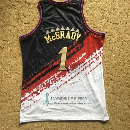 Camiseta Toronto Raptors Tracy Mcgrady Mitchell & Ness Negro Rojo